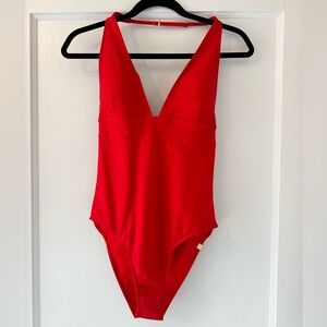 NWT Summersalt Halter Plunge One Piece